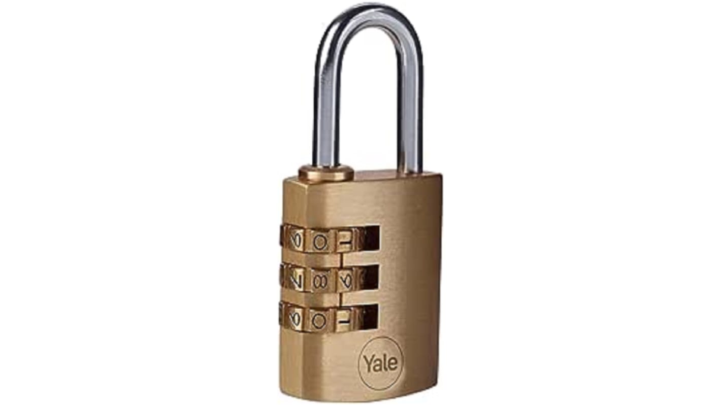 Cadenas à combinaison Yale en Laiton, anse Ø 5mm