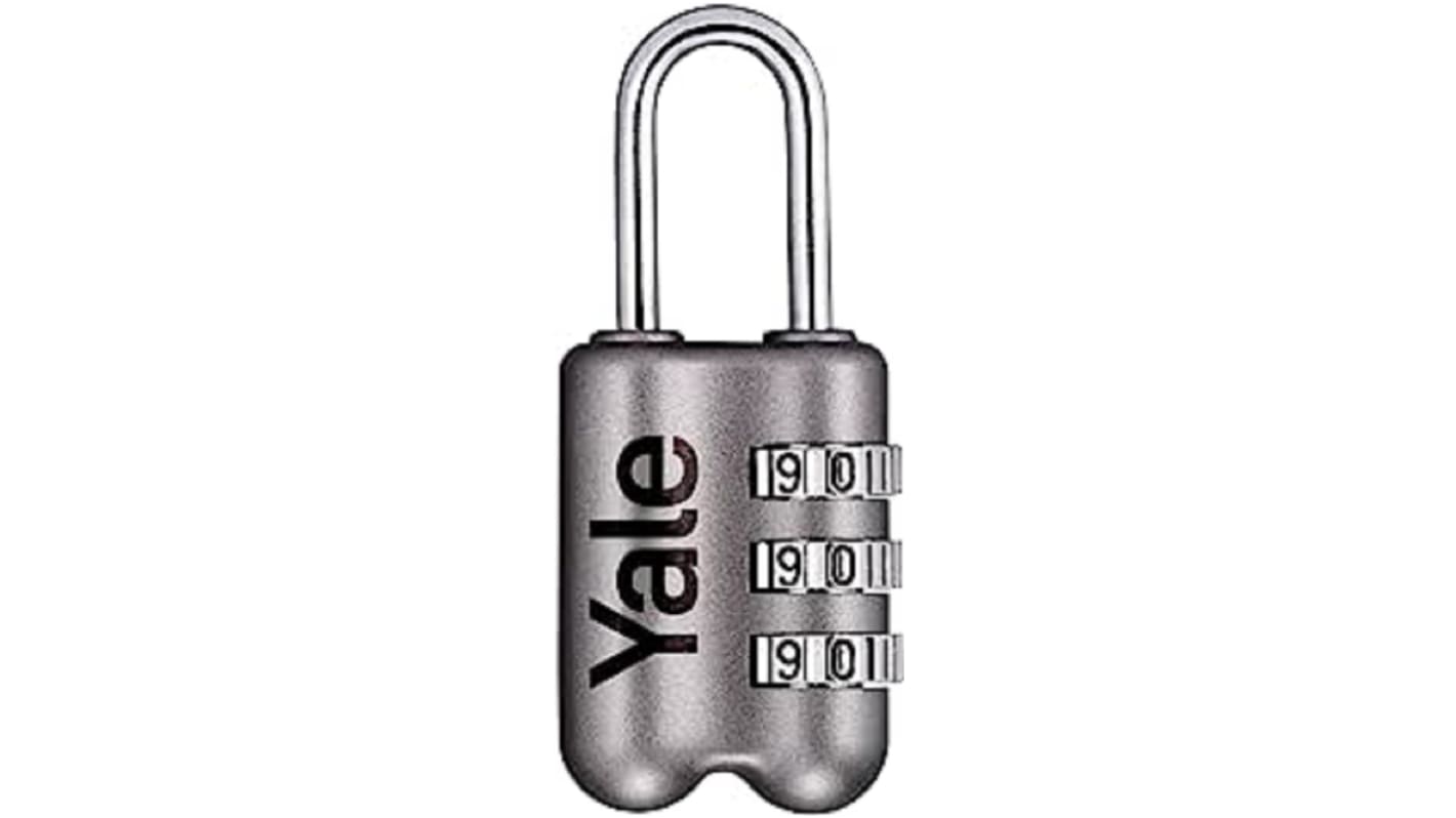 Yale Combination Combination Padlock, 3mm Shackle, 23mm Body