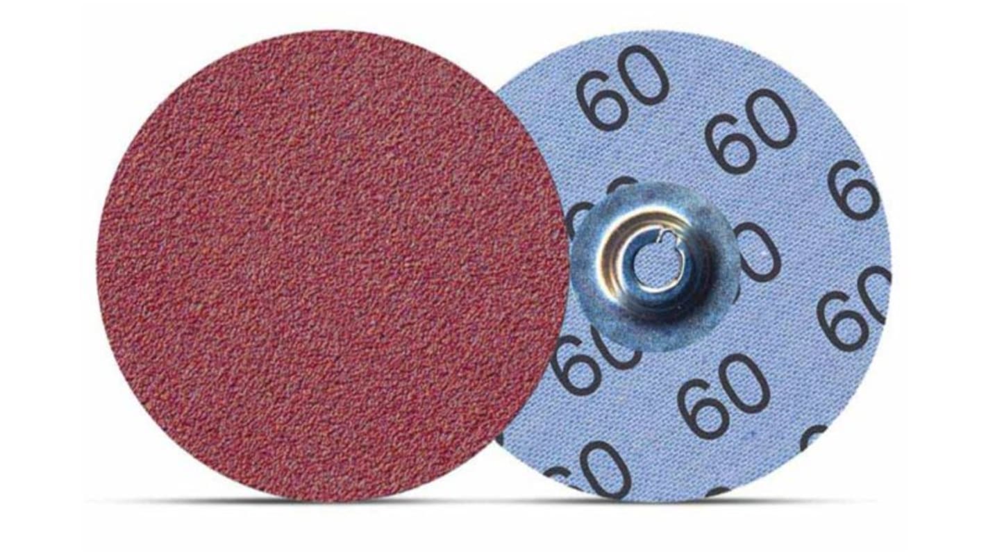 PREMINES DEBURRING ALOX Aluminium Oxide Sanding Disc, 38mm, P60 Grade, P60 Grit, 12104, 100 in pack