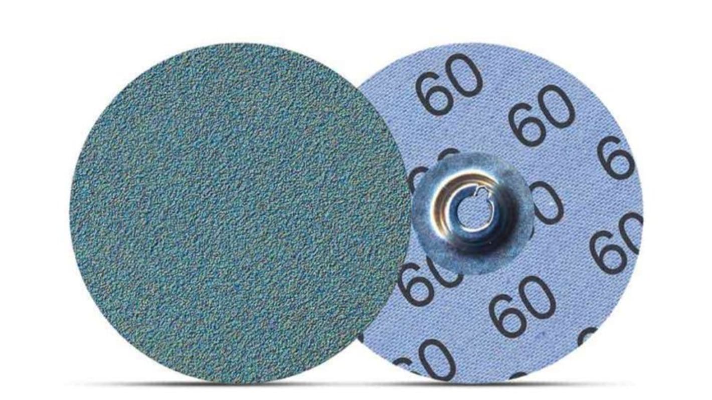 Lumberg DEBURRING ZIRCO Zirconium Sanding Disc, 38mm, P120 Grade, P120 Grit, 13105, 100 in pack
