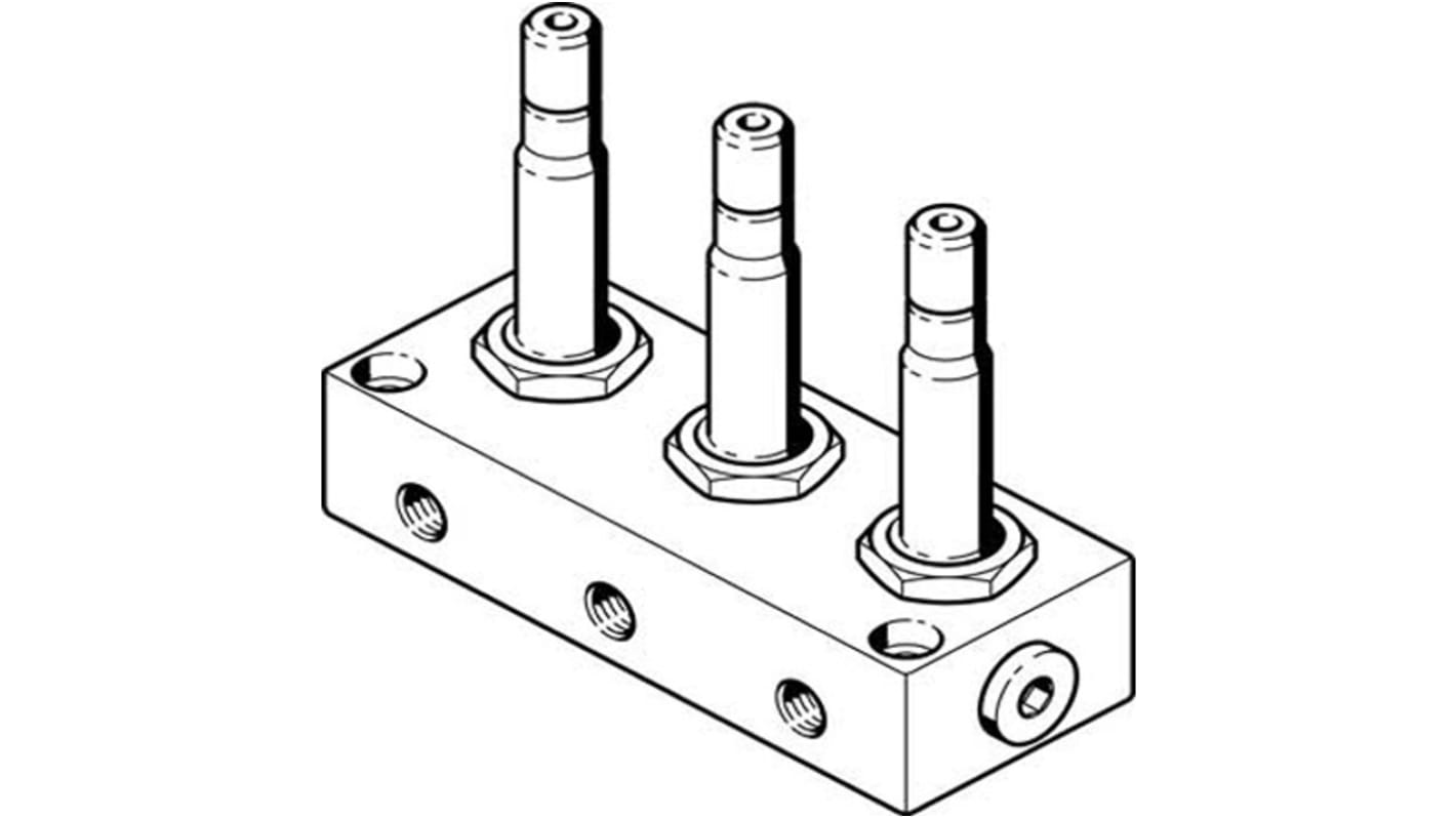 Festo BMCH Magnetventil 3x3/2 Way, Closed, Monostable G1/8, Elektrisch-betätigt