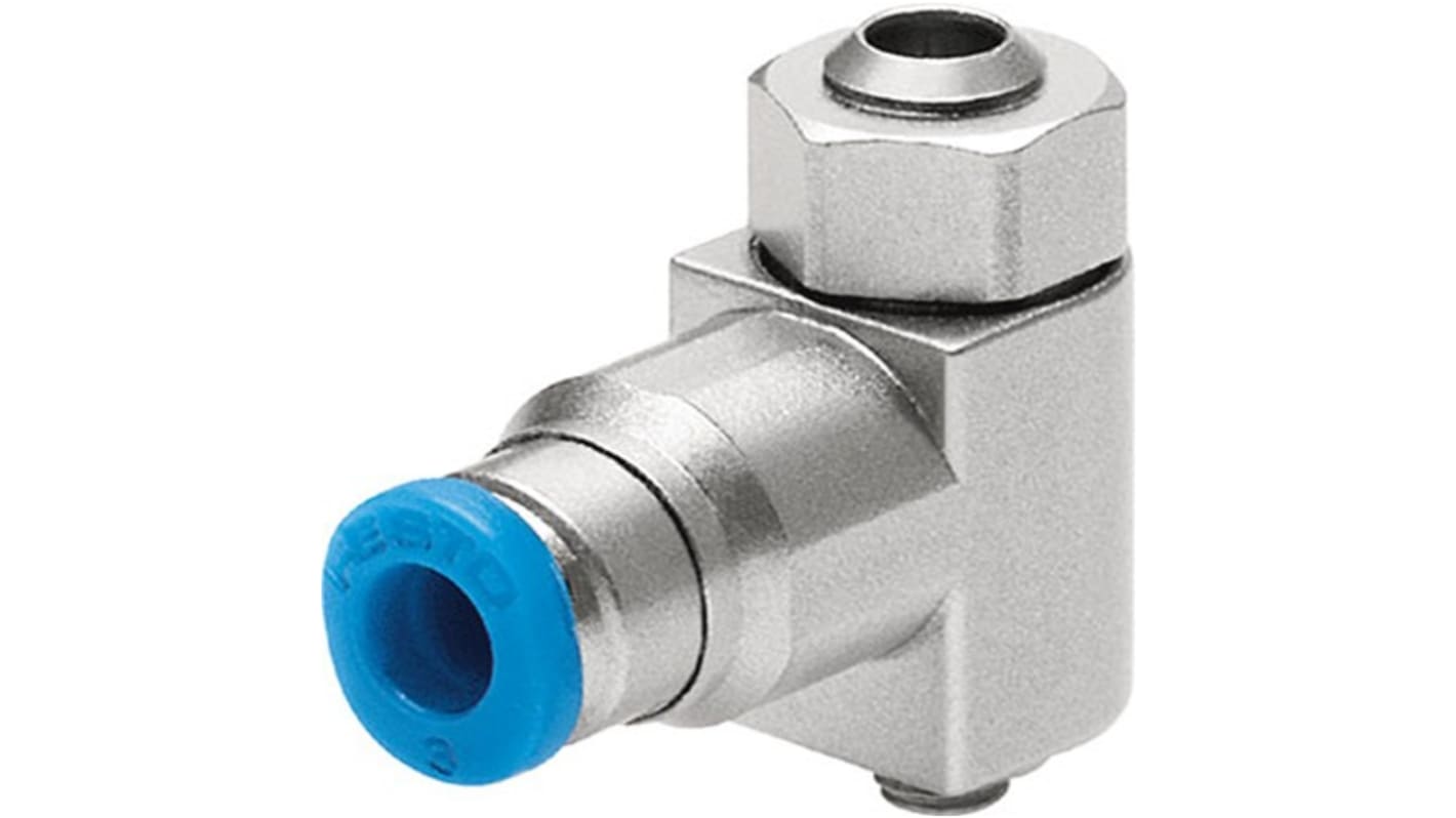 Festo Manual Exhaust Air One Way Flow Control Pneumatic Control Valve GRLA Series, Metric M3, M3, 175041