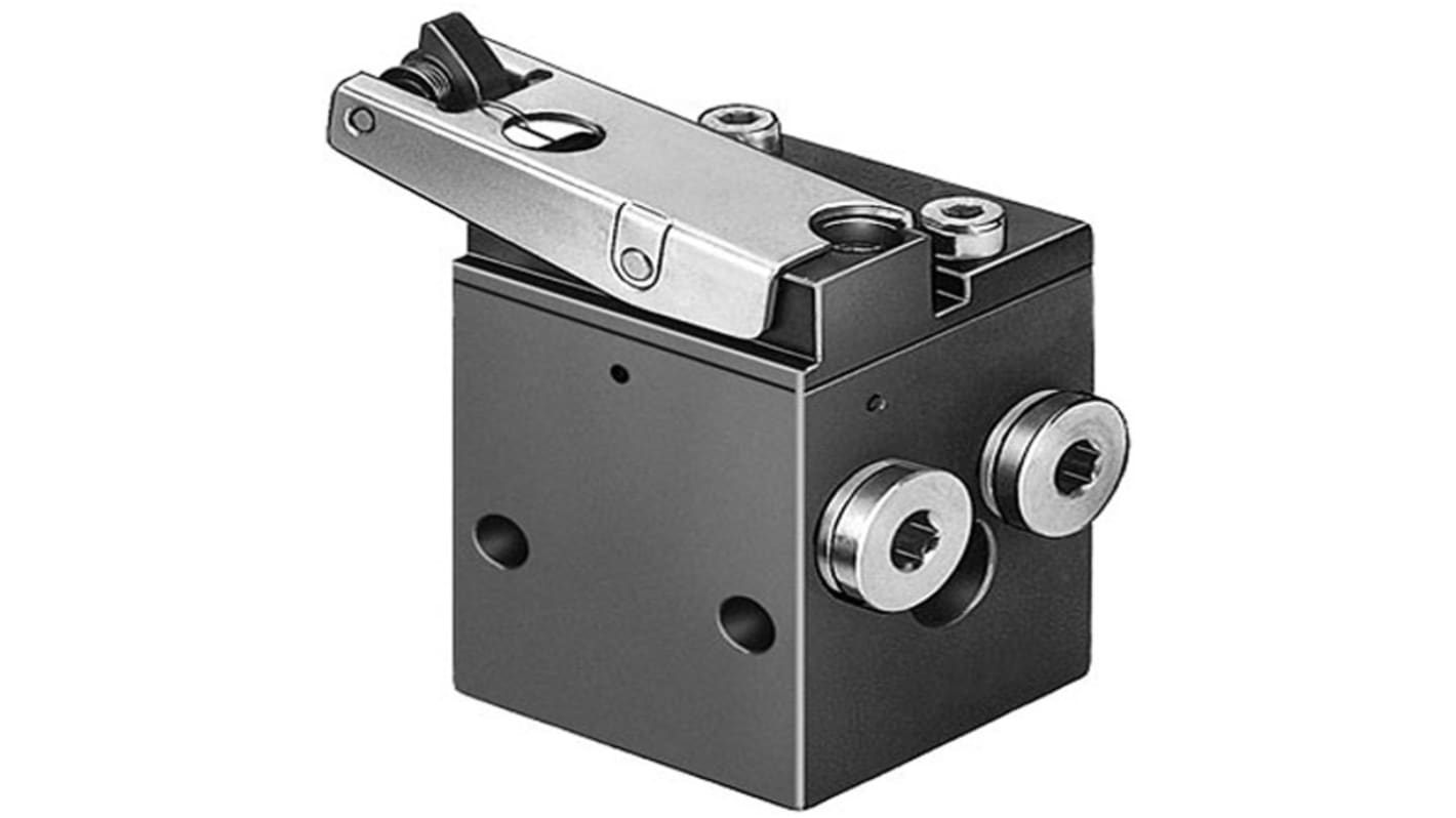 Festo Toggle Lever 3/2 Way, Closed, Monostable Pneumatic Control Valve LS Series, G 1/8, G 1/8, 3416