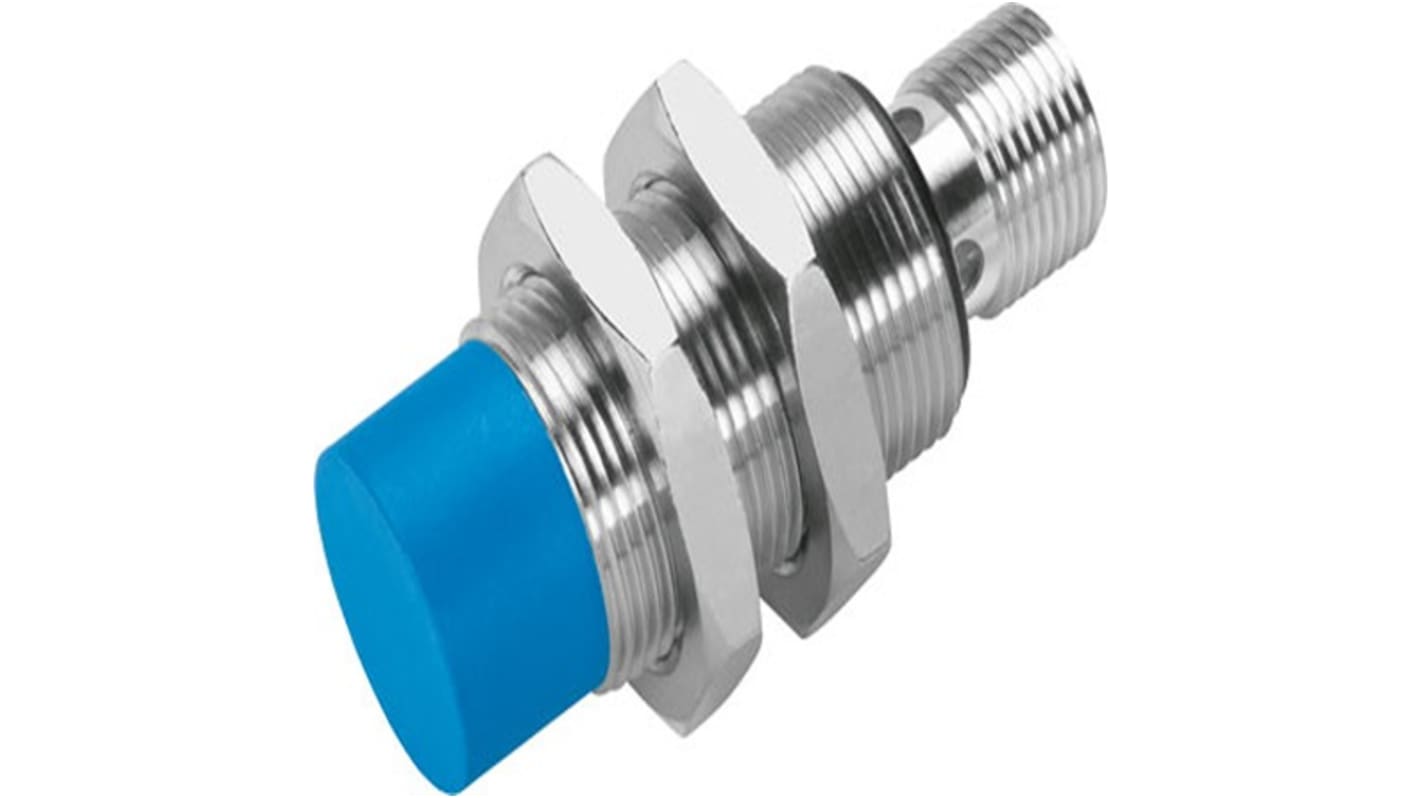 Sensor de proximidad Festo, M18 x 1, alcance 8 mm, salida NPN, 10 → 30 V dc, IP67