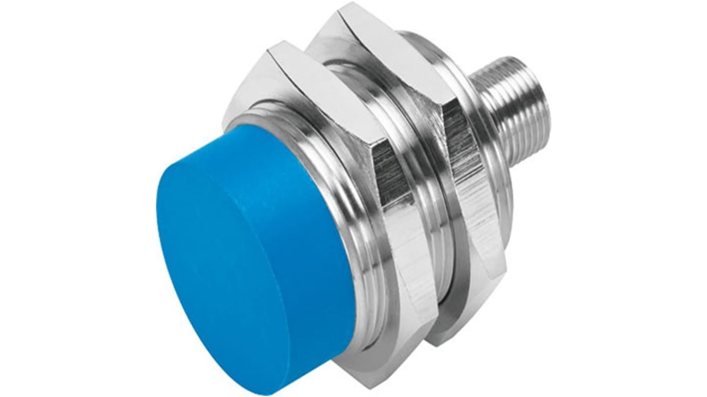 Sensor de proximidad Festo, M30 x 1.5, alcance 15 mm, salida NPN, 10 → 30 V dc, IP67