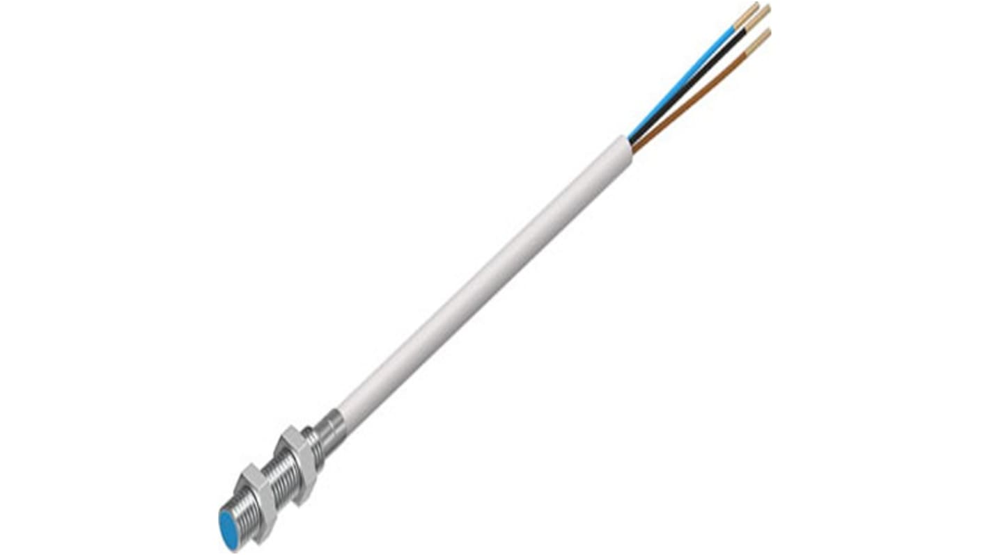 Sensor de proximidad Festo, M5 x 0.5, alcance 0,8 mm, salida NPN, 10 → 30 V dc, IP67