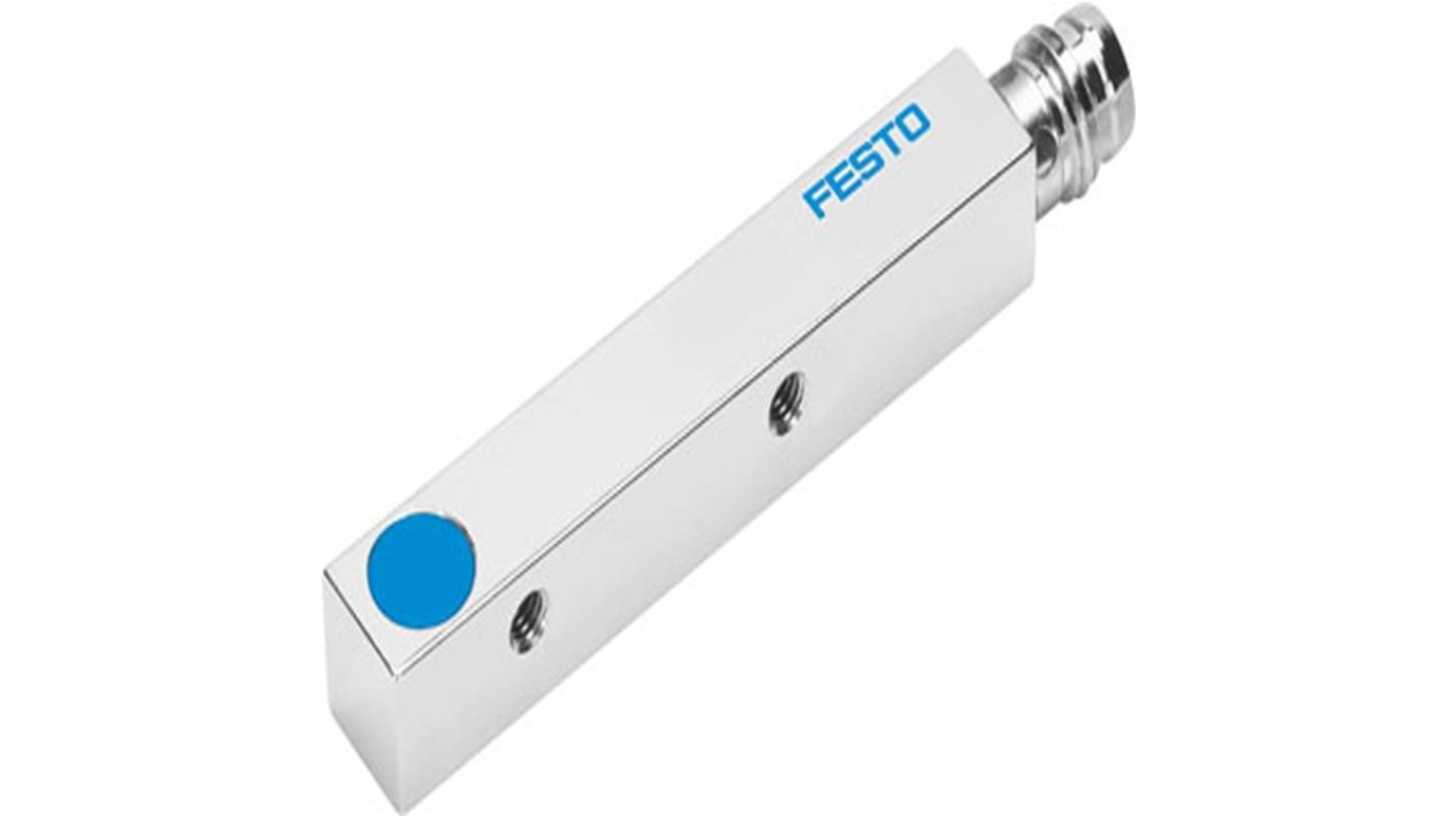 Festo SIES Series Inductive Block-Style Proximity Sensor, 1.5 mm Detection, PNP Output, 10 → 30 V dc, IP67