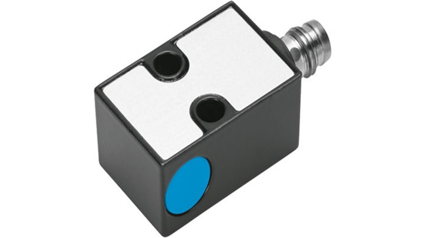 Festo SIES Series Inductive Block-Style Proximity Sensor, 2 mm Detection, NPN Output, 10 → 30 V dc, IP67