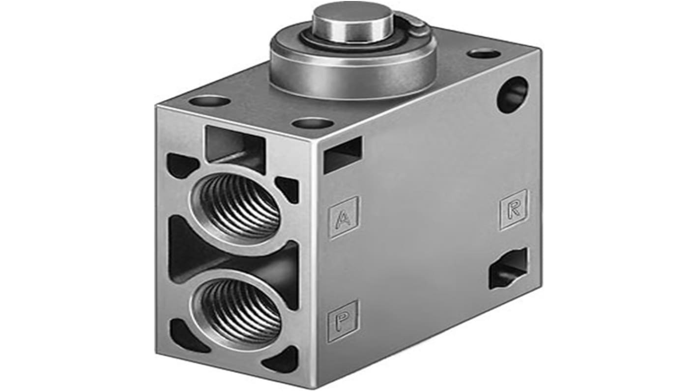 Festo 3/2 Way Valve, Monostable Mechanical Valve V-3 Series, G 1/4, G 1/4, 6808