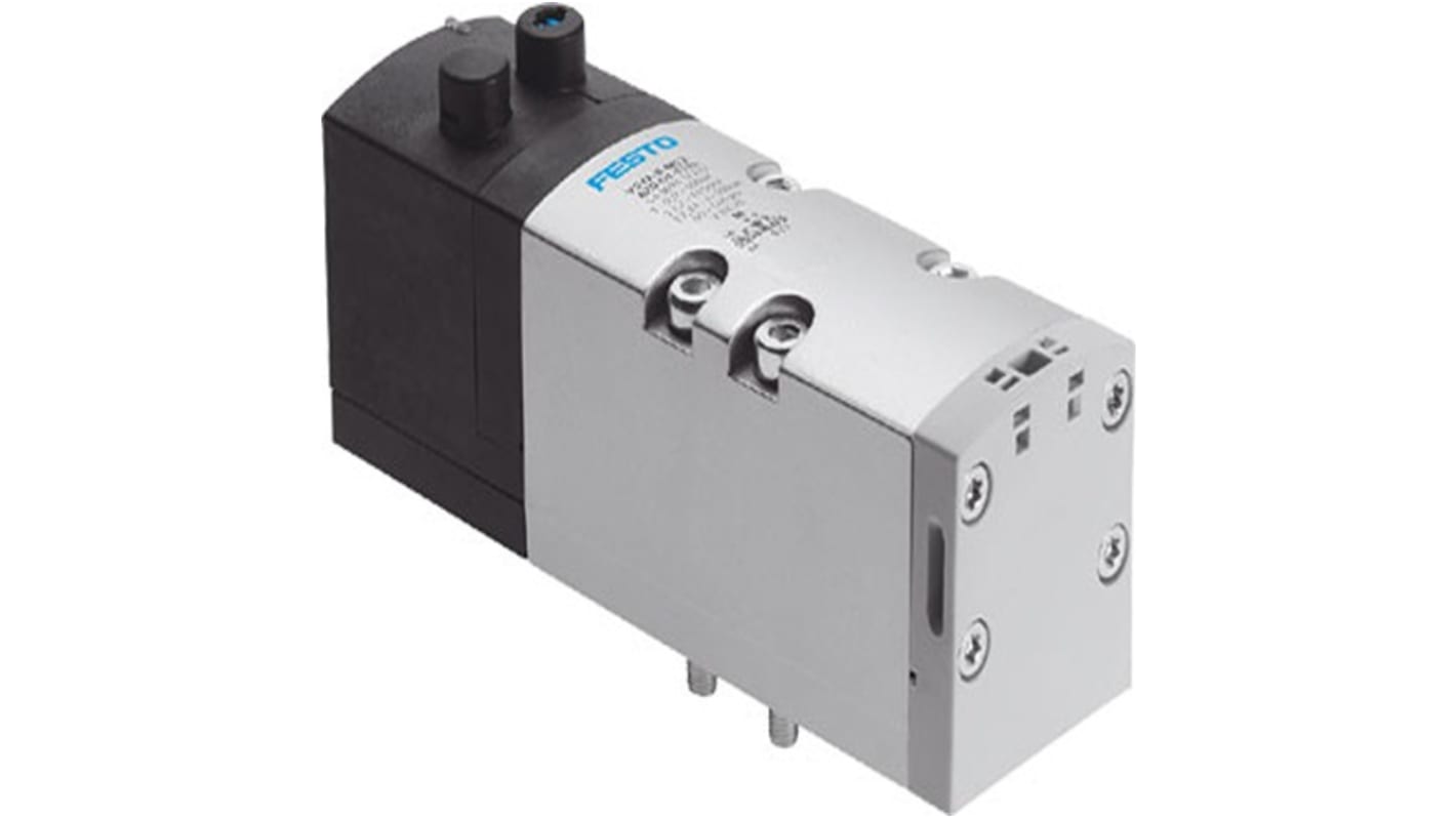 Elettrovalvola a Solenoide Festo, G 3/8, funzione 5/2 Way, Monostable, azionamento Elettrico, 24V cc