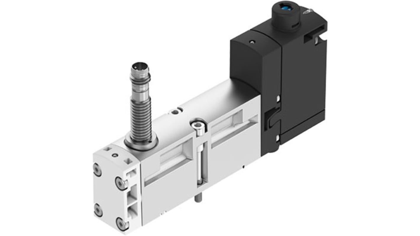 Elettrovalvola a Solenoide Festo, G 1/8, funzione 5/2 Way, Monostable, azionamento Elettrico, 24V cc