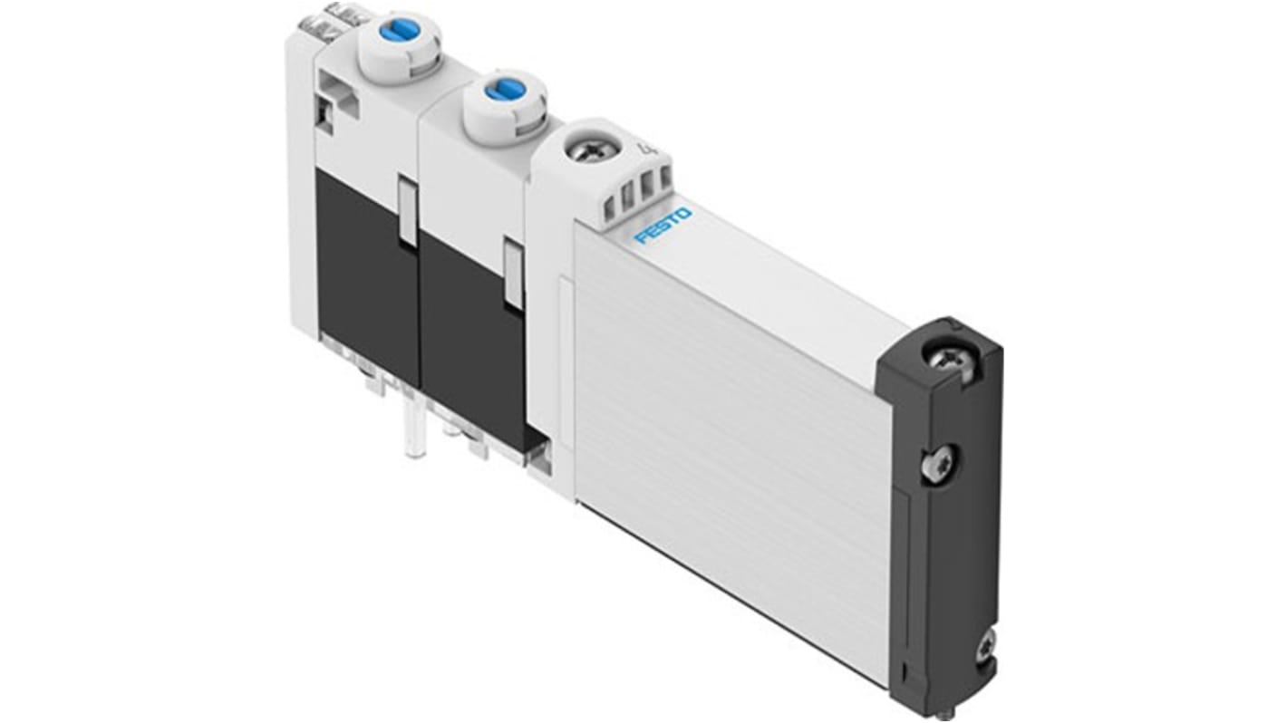 Elettrovalvola a Solenoide Festo, funzione 2x3/2, Monostable, Open/Closed, azionamento Elettrico, 24V cc