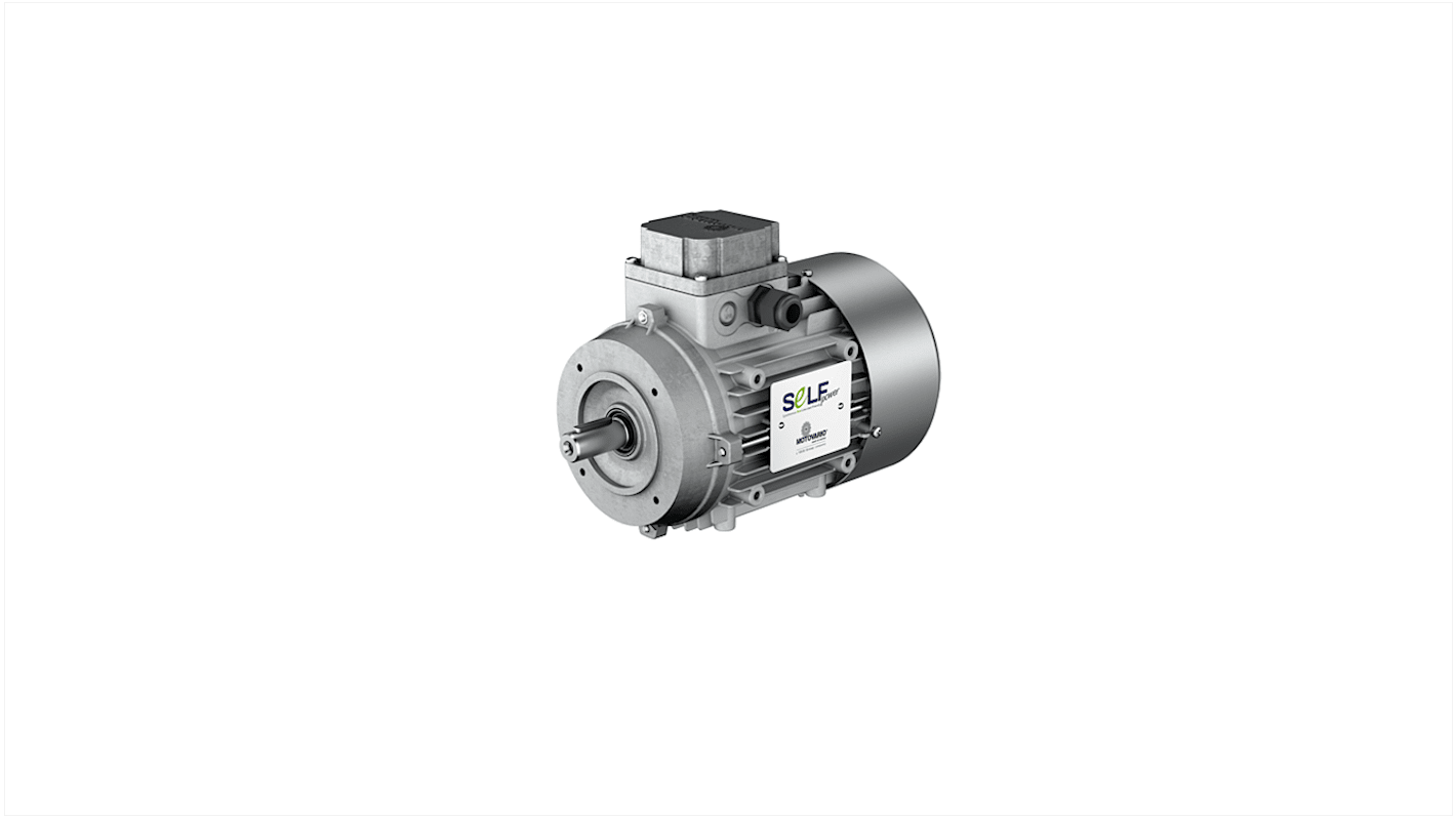 Motovario M Reversible Asynchronous AC Motor, 0.75 kW, IE3, 3 Phase, 4 Pole, 400 V, Flange Mount Mounting