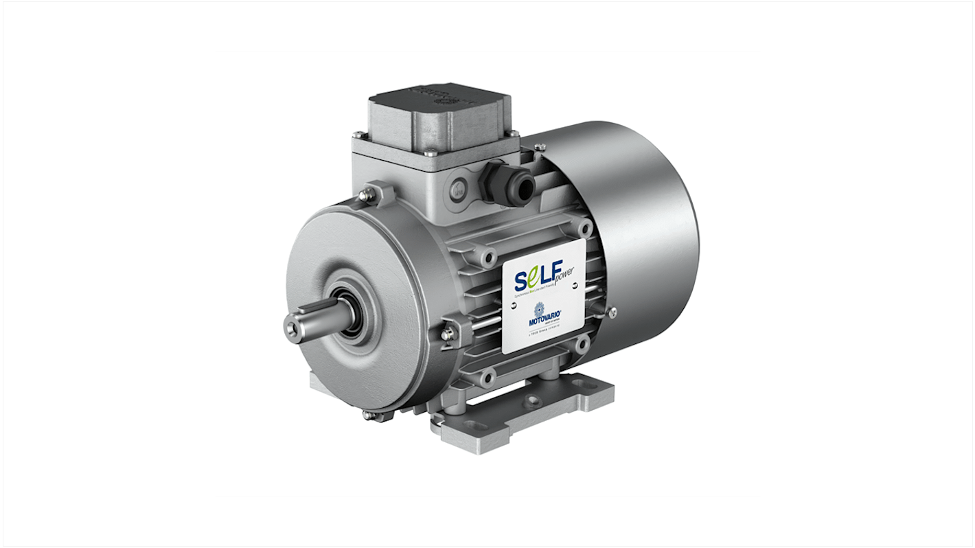 Motovario M Reversible Asynchronous AC Motor, 0.75 kW, IE3, 3 Phase, 4 Pole, 400 V, Foot Mount Mounting