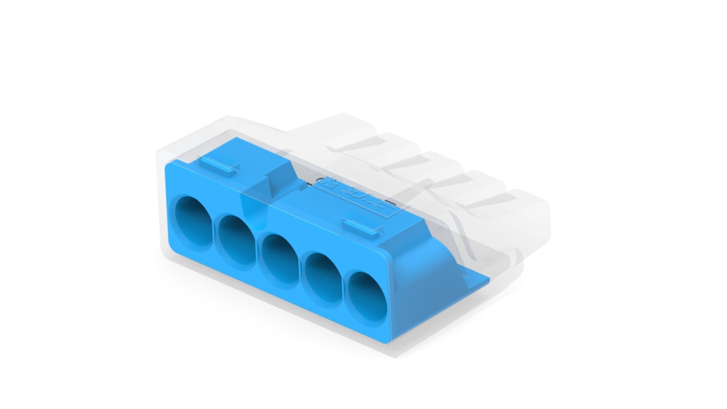 TE Connectivity, 2388553 Closed End Connector, Blue, Insulated, Copper 12 → 22 AWG