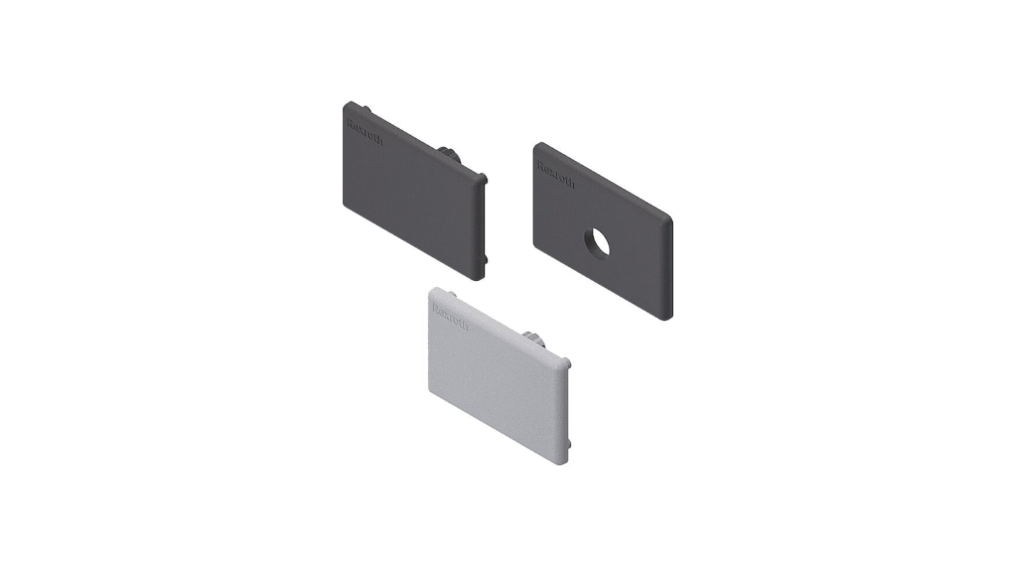 Bosch Rexroth Grey PP Cover Cap, 30 x 45 mm Strut Profile, 8mm Groove