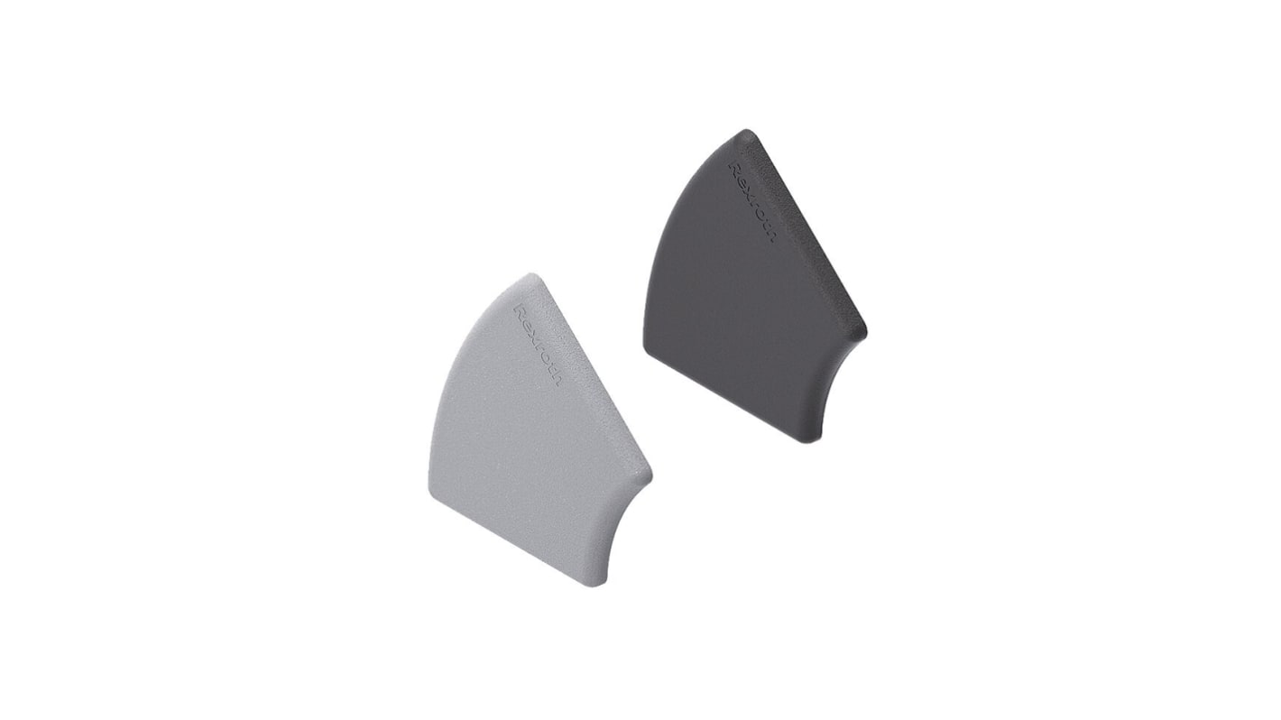 Bosch Rexroth Black PP Cover Cap, 10mm Groove