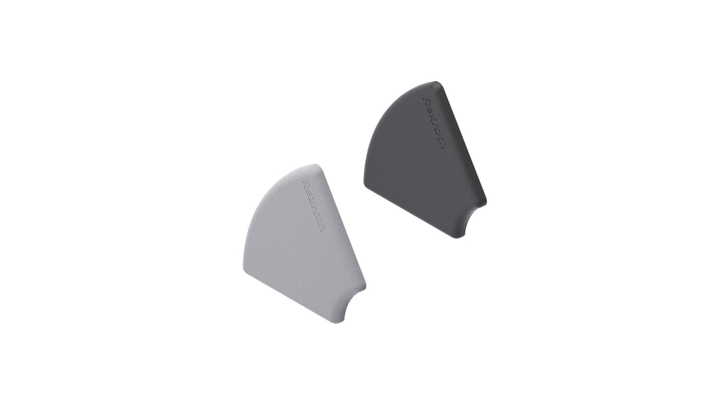 Bosch Rexroth Black PP Cover Cap, 10mm Groove