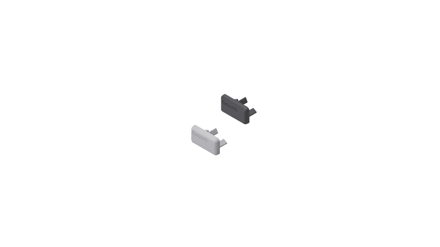 Bosch Rexroth Grey PP Cover Cap, 11 x 20 mm Strut Profile, 8mm Groove