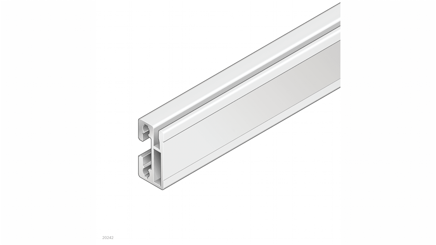 Bosch Rexroth Black Square Tube, 30 x 15 mm, 8mm Groove, 3m Length, Suspension profile L3000 ESD Square, Series 384255