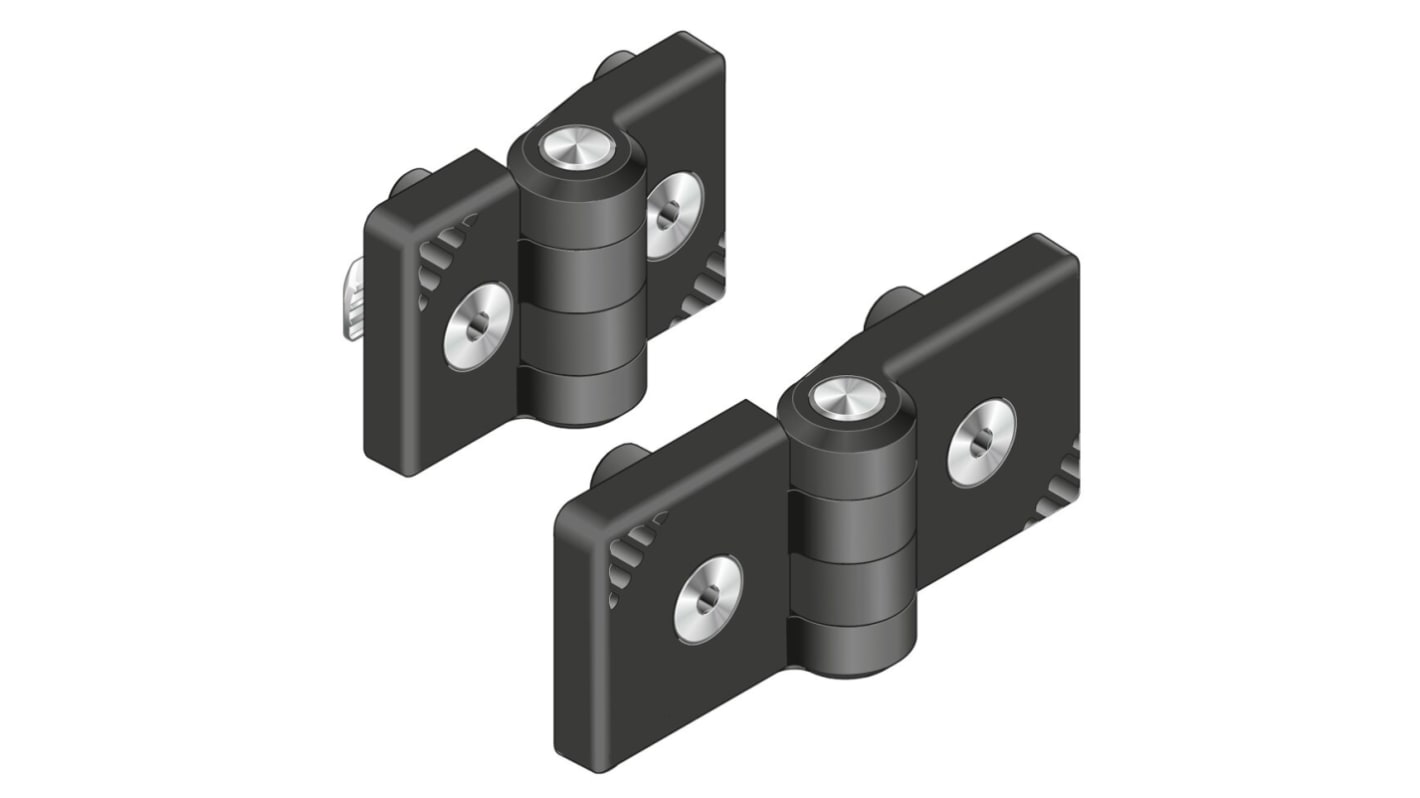 Bosch Rexroth Plastic Back Flap Hinge, Screw Fixing, 90mm x 40mm x 18mm