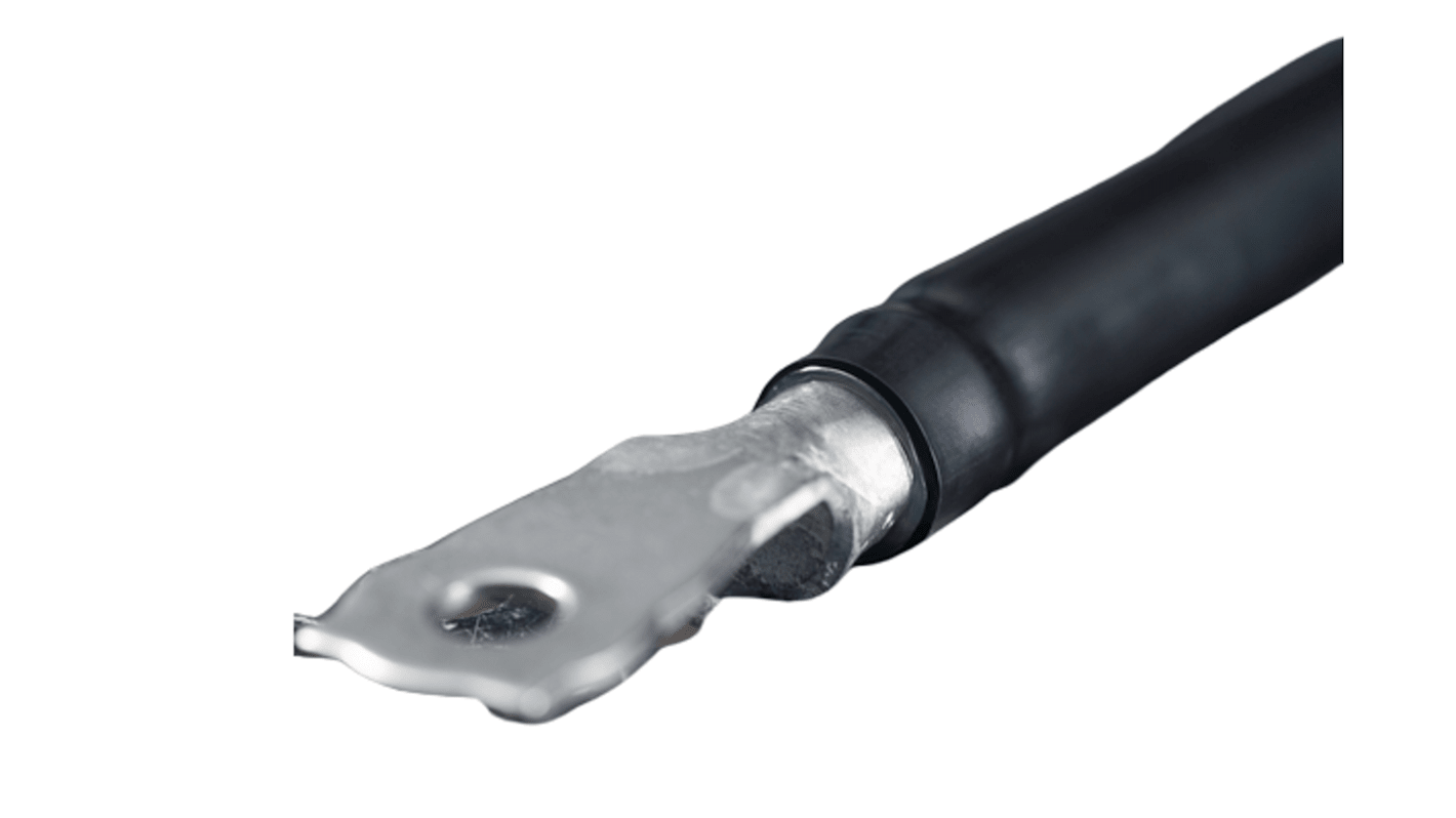 Tubo termorretráctil HellermannTyton Negro, contracción 3:1, Ø 12mm, long. 50m, forrado con adhesivo
