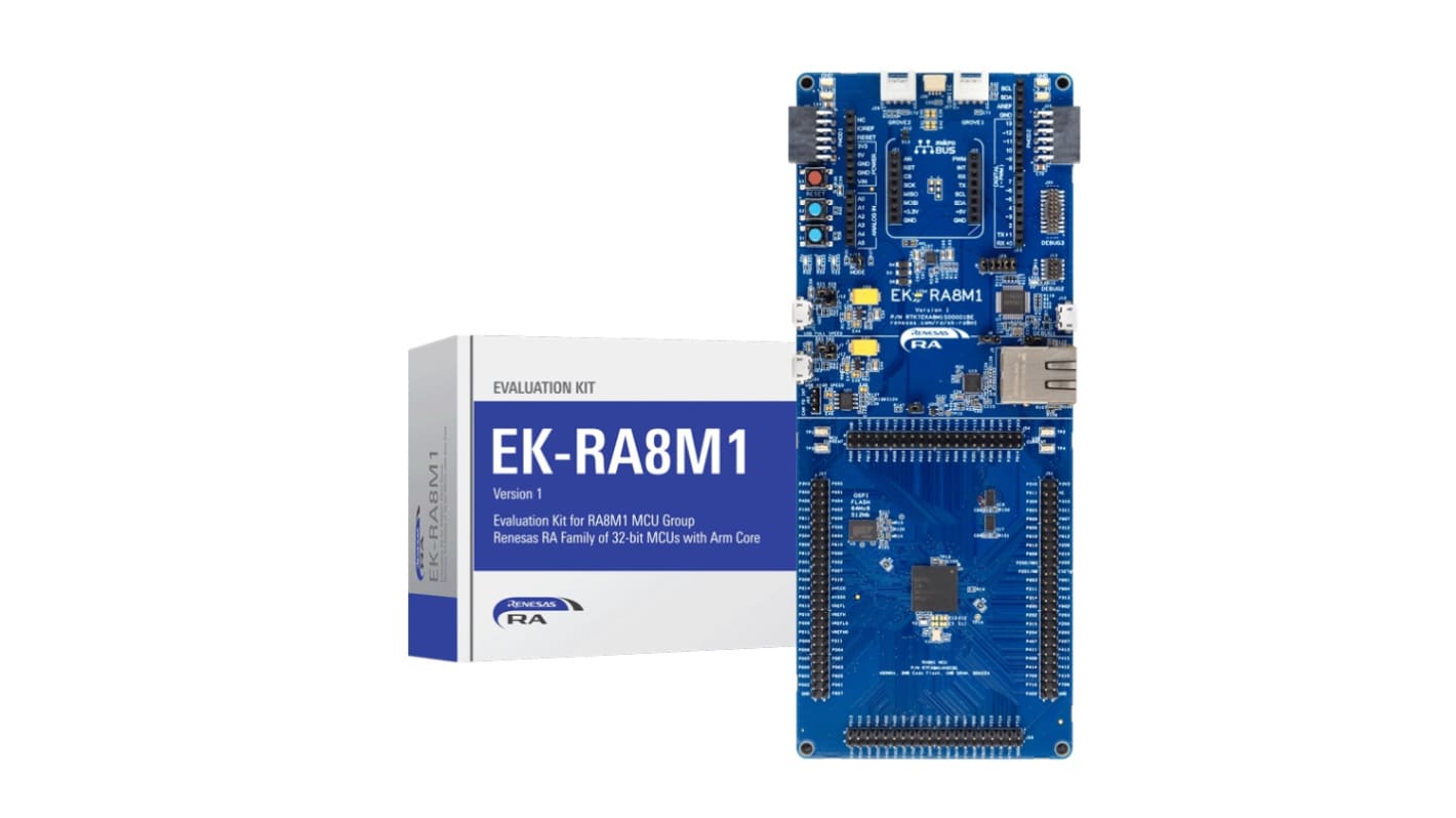 Renesas Electronics Evaluation Kit for RA8M1 MCU Group USB to MCU Evaluation Kit RTK7EKA8M1S00001BE