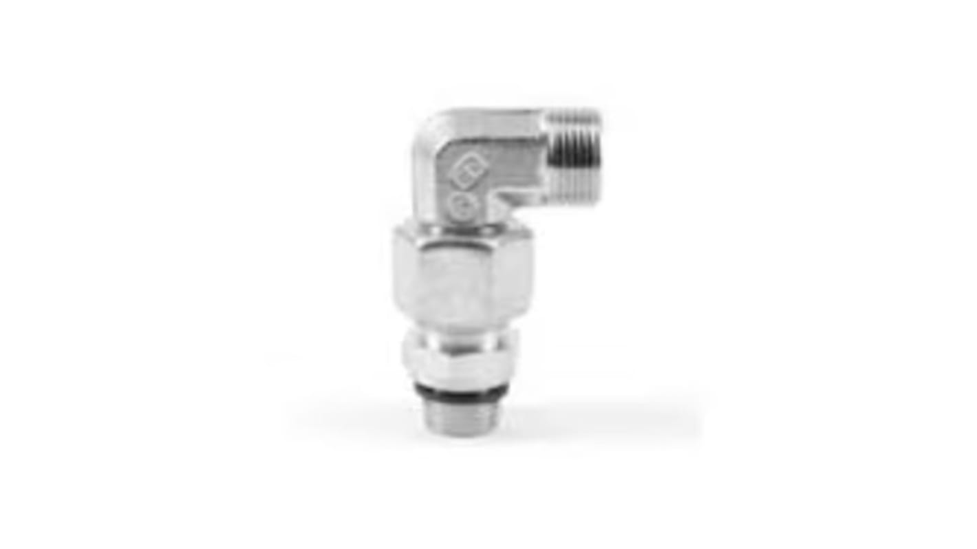 Racor hidráulico, Parker, EW12LREDOMDCF, Connector A Cono macho de 24°, Connector B Cono macho de 24°