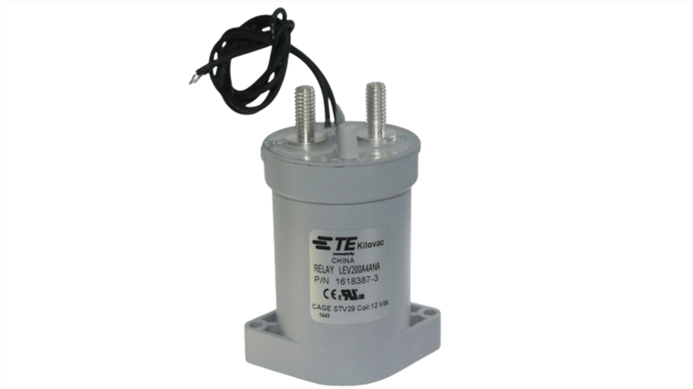 TE Connectivity Kilovac LEV200 Series Contactor, 24 V dc Coil, 1-Pole, 500 A, SPST-NO, 24 V dc