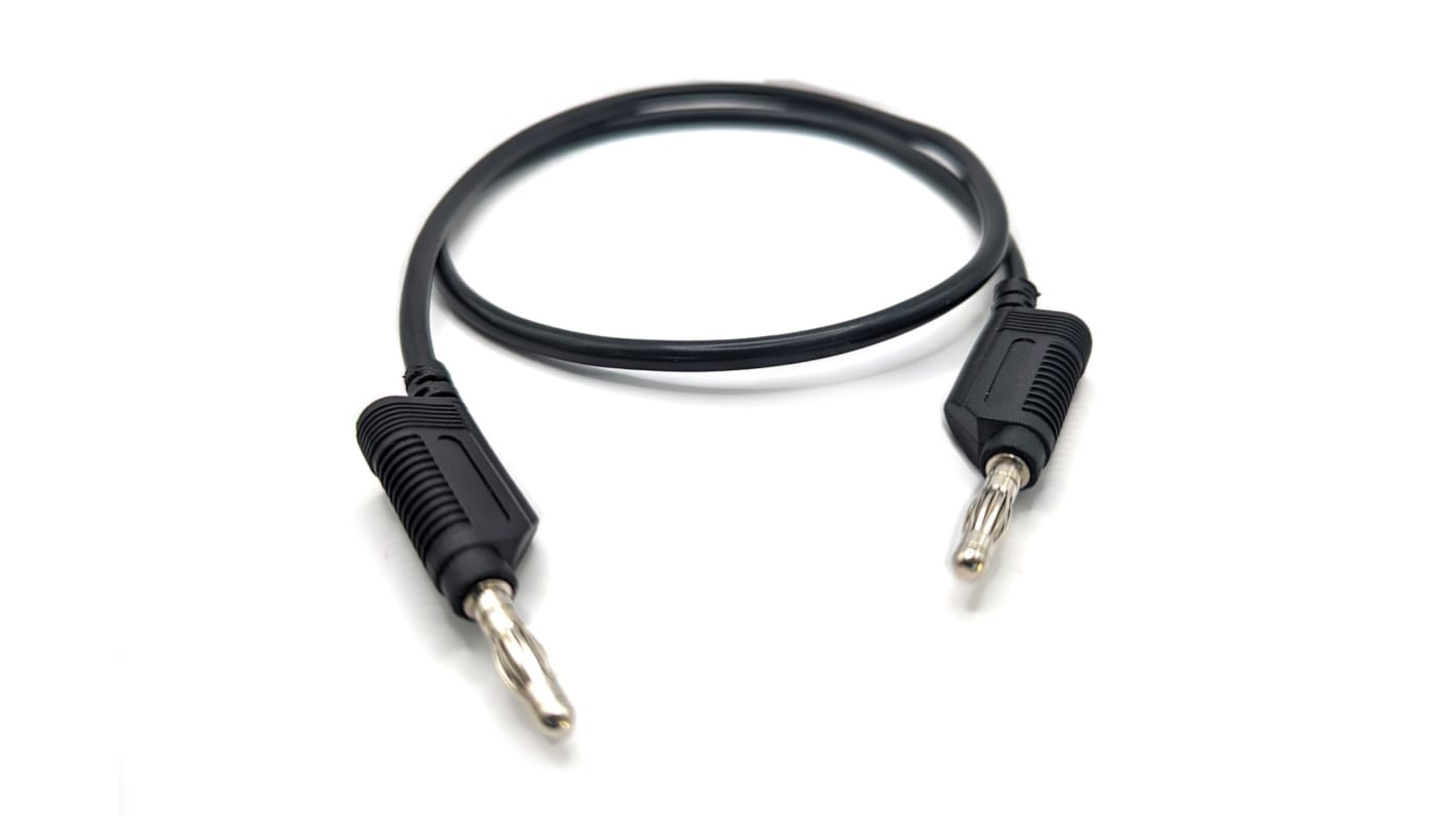 Cables de prueba Mueller Electric de color Negro, Conector, 30V ac, 32A, 0.5m