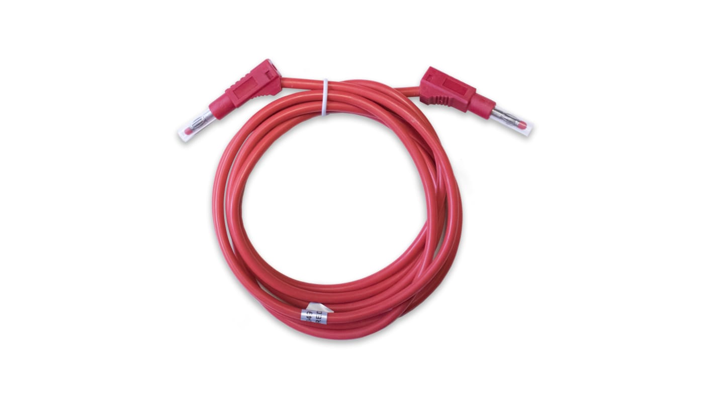 Mueller Electric Test Leads, 45A, 600V, Red, 36in Lead Length