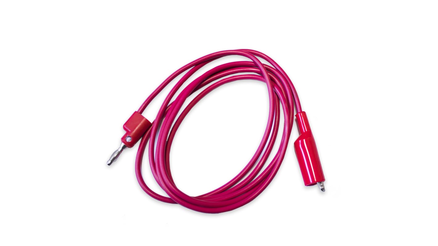 Cavi per test Mueller Electric, Spina, 10A, 1kV, col. Rosso, 12poll