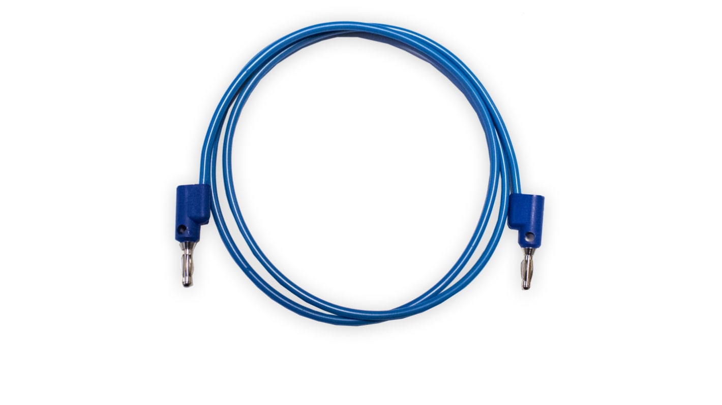 Cables de prueba Mueller Electric de color Azul, Conector, 1kV, 15A, 18plg