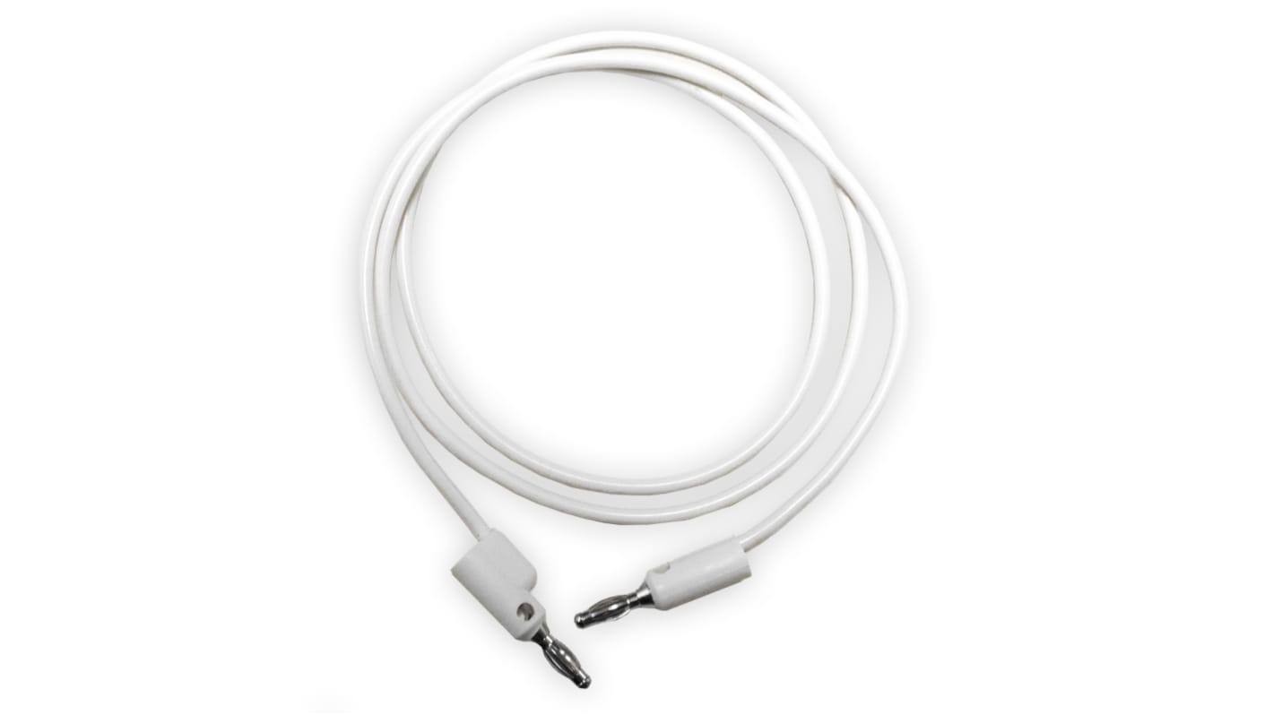 Cables de prueba Mueller Electric de color Blanco, Conector, 1kV, 15A, 24plg