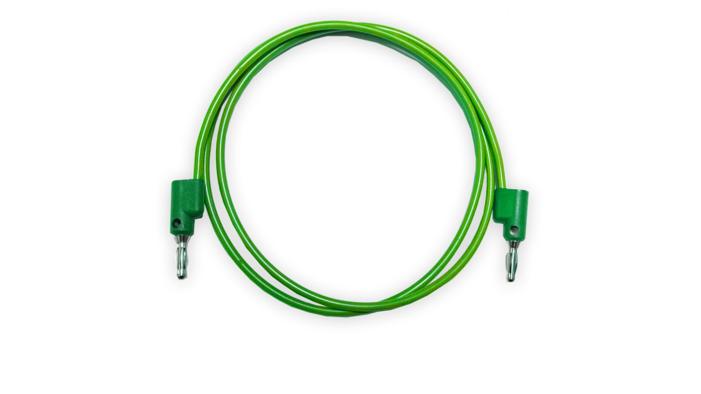 Mueller Electric Test Leads, 15A, 1kV, Green, 36in Lead Length