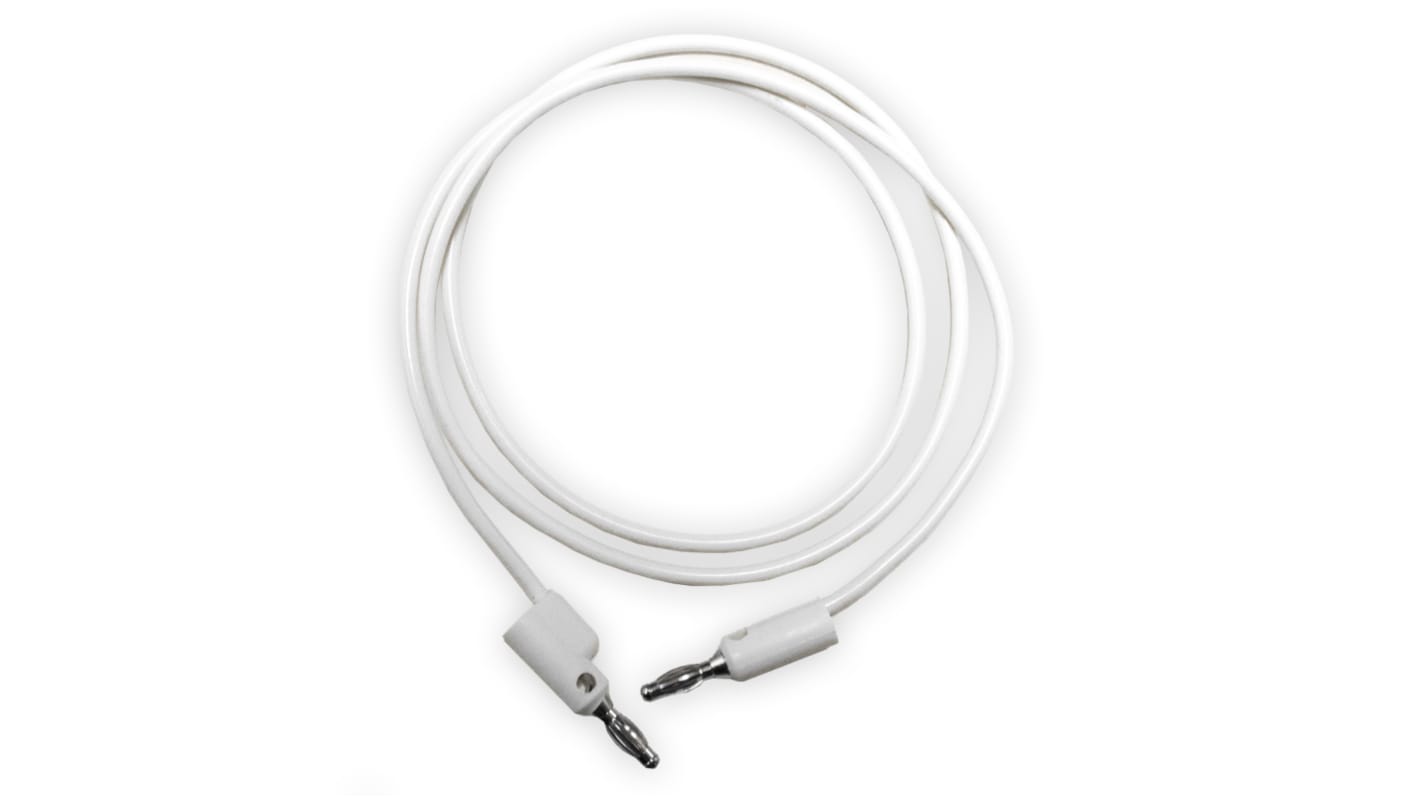 Cables de prueba Mueller Electric de color Blanco, Conector, 1kV, 15A, 36plg