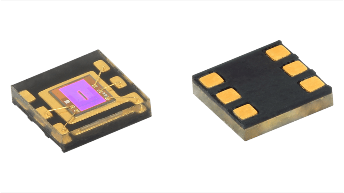 IC sensore di luce VEML6035, Luce ambiente, I2C, 2,0 x 2,0 x 0,4 mm, 6-Pin