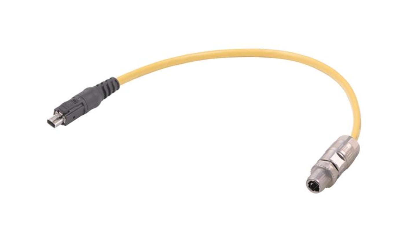 HARTING Straight Male Straight Male 2 way M12 Cable, 200mm