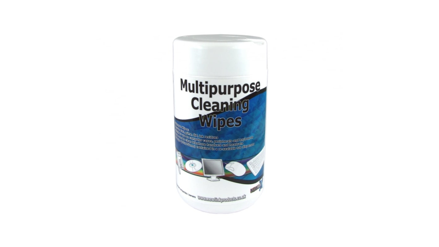 NewLink Multipurpose Cleaning Wipes Dry Multi-Purpose Wipes, Roll of 100