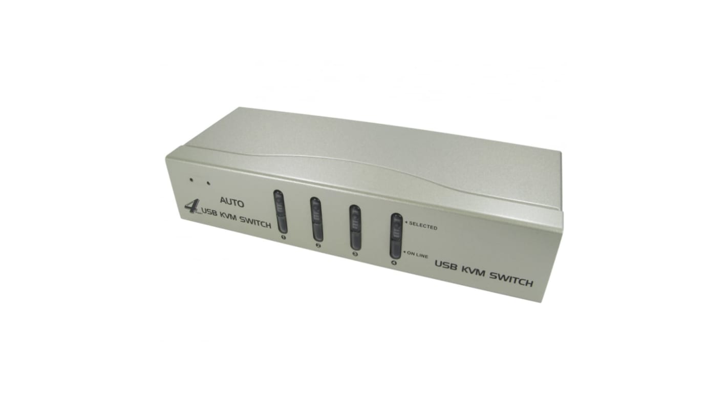 Switch KVM 3.5 mm Jack NewLink NLKVM-100/4 porte = 4 USB 4 4 USB, VGA