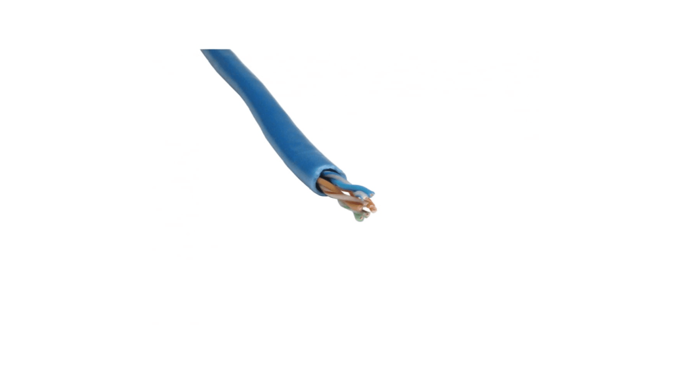 Cable de par trenzado Cat5e NewLink, 24 AWG, long. 305m Azul