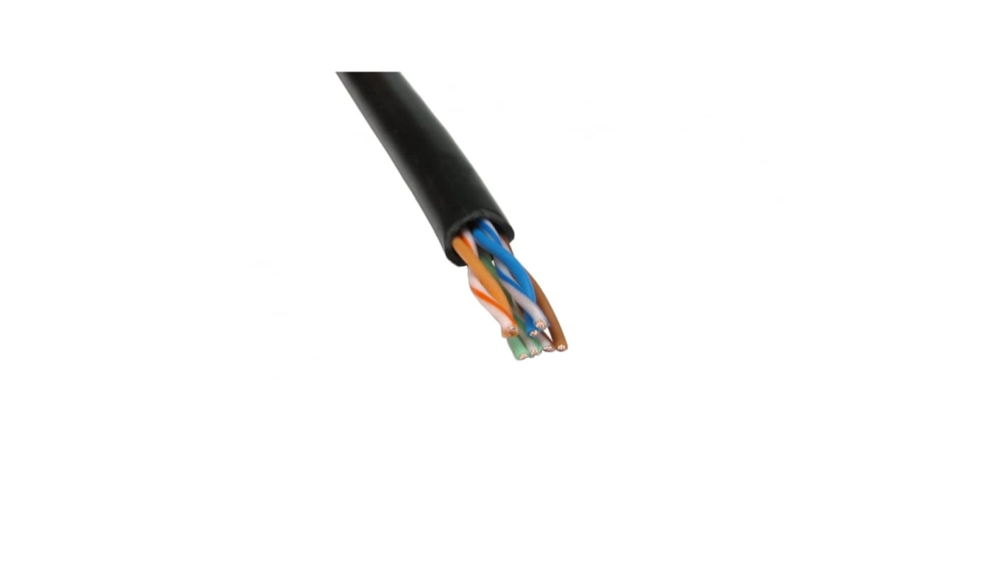 Cavo a coppia intrecciata NewLink Nero, 24 AWG, Cat5e