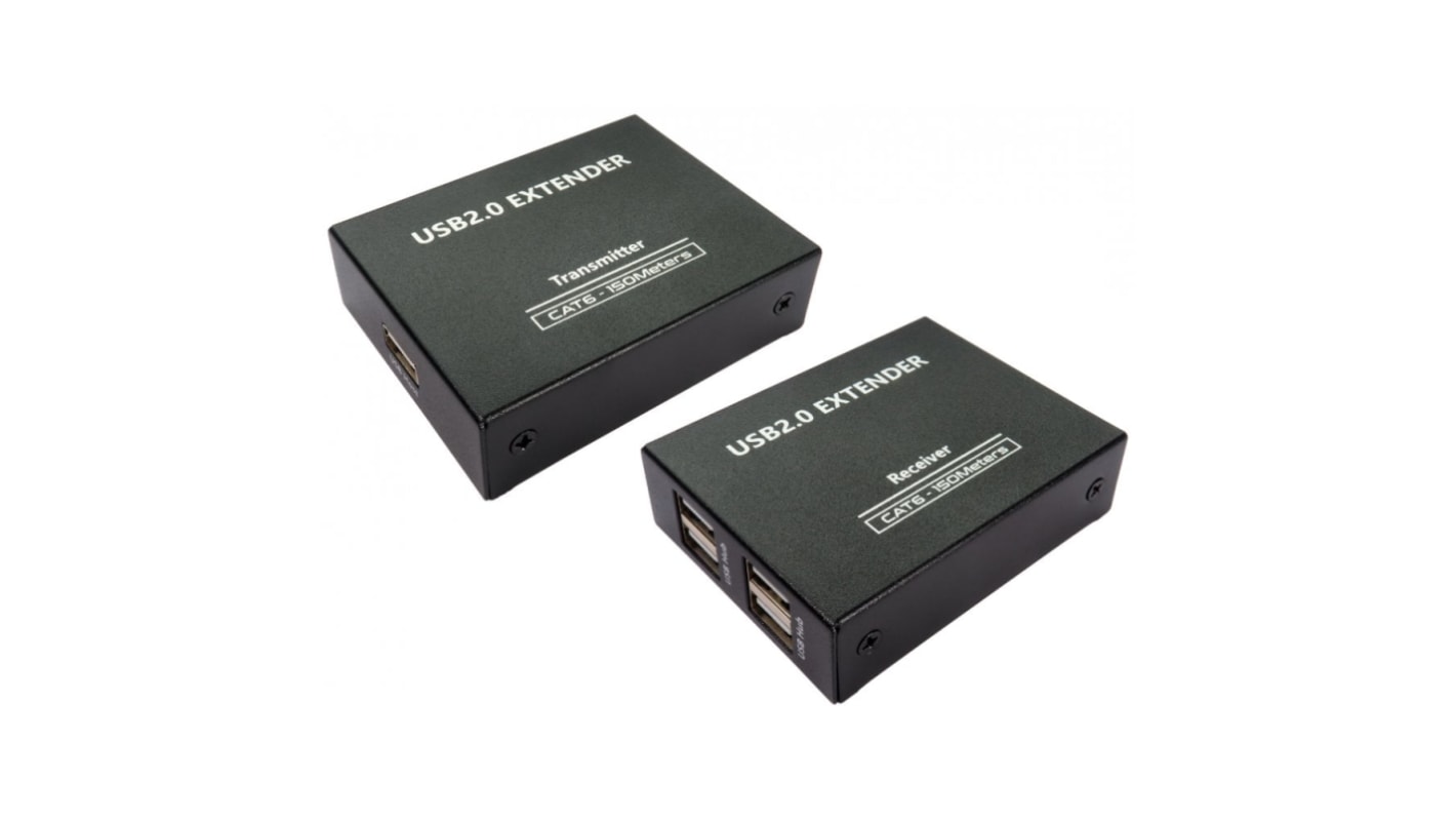 Extensor USB NewLink USB2-EXT4P, 4 puertos CATx