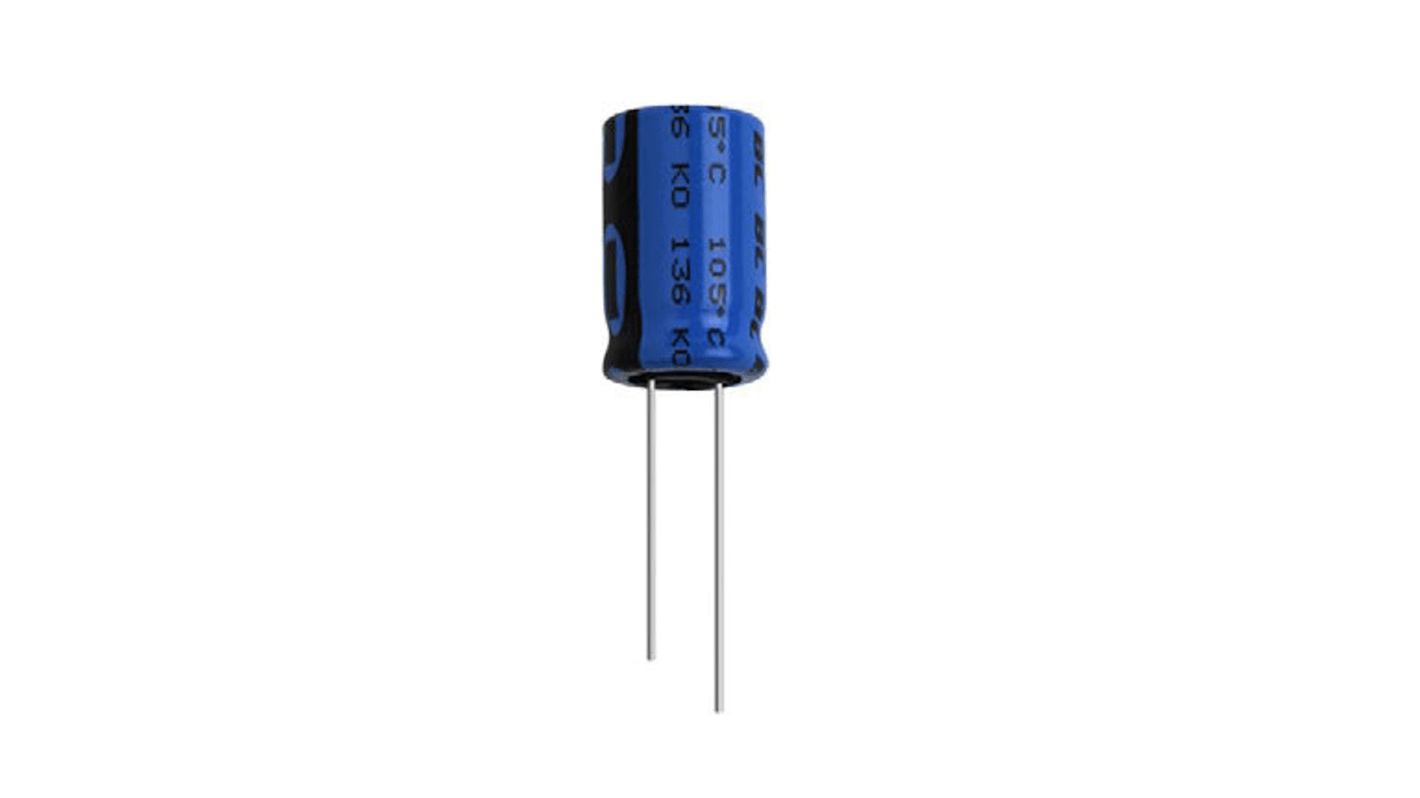 Condensador electrolítico Vishay, 100μF, 50V dc, 10 x 12mm