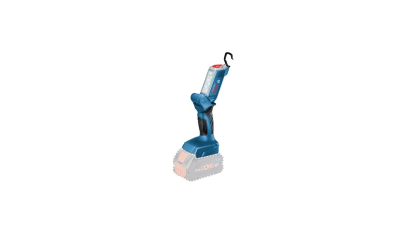 Bosch Cordless Jobsite Light LED - Compact Torch Blue - Rechargeable 200 lm, 116 mm