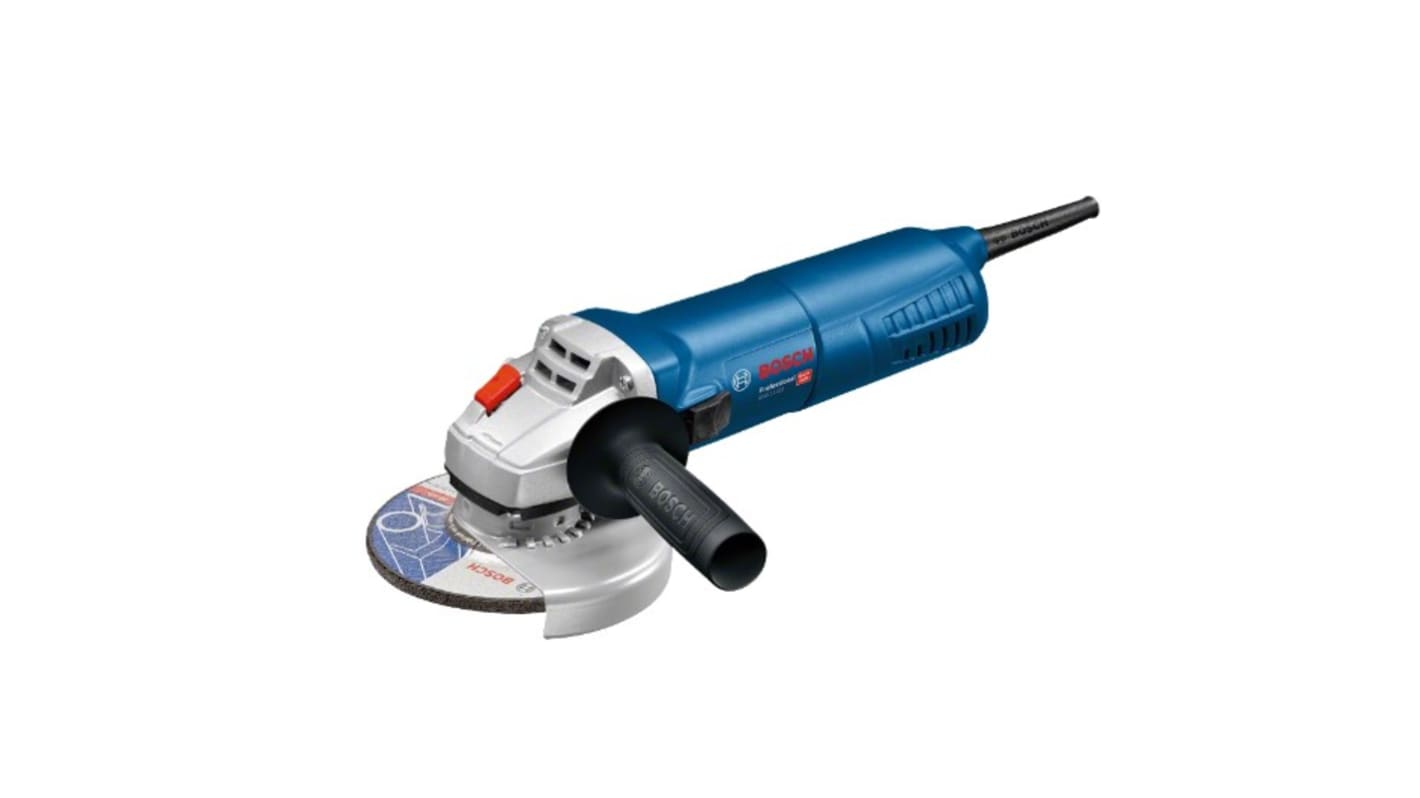 Smerigliatrice angolare Bosch GWS 11-125, disco 125mm, vel. 11500giri/min, 110V, 1100W, , Cordless