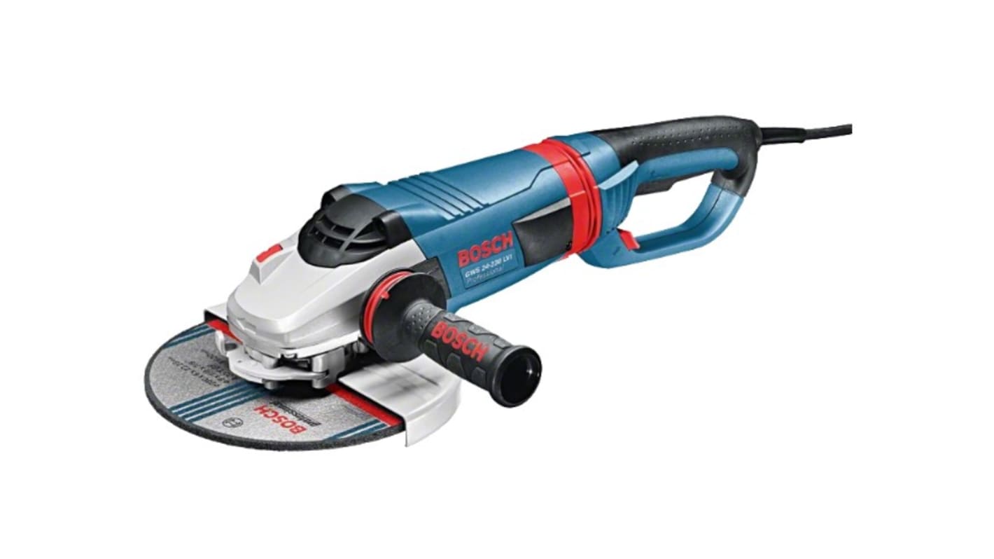 Bosch GWS 24-230 LVI, 110V Netz Winkelschleifer / 2400W, Scheiben-Ø 230mm 6500U/min, Schnurlos