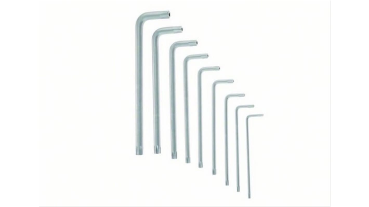 Bosch 9 piece Metric Hex Key Set, 10 mm, 15 mm, 20 mm, 25 mm, 27 mm, 30 mm, 40 mm, 45 mm, 50 mm