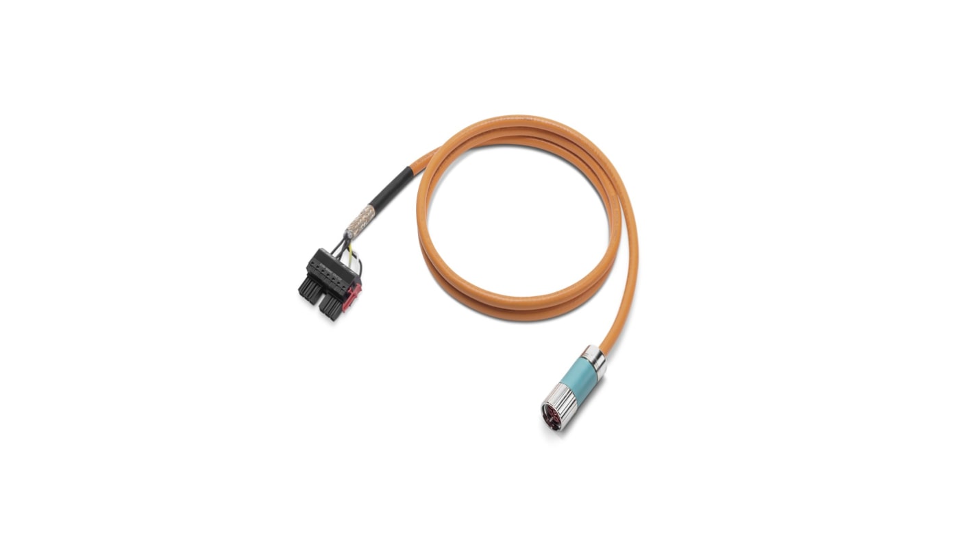 Siemens 6FX5002 Series Signal Cable for Use with SIMOTICS S-1FT2/S-1FT7/S-1FK2/S-1FK7/S-1FG1/M-1PH8 Motors, 50m Length,