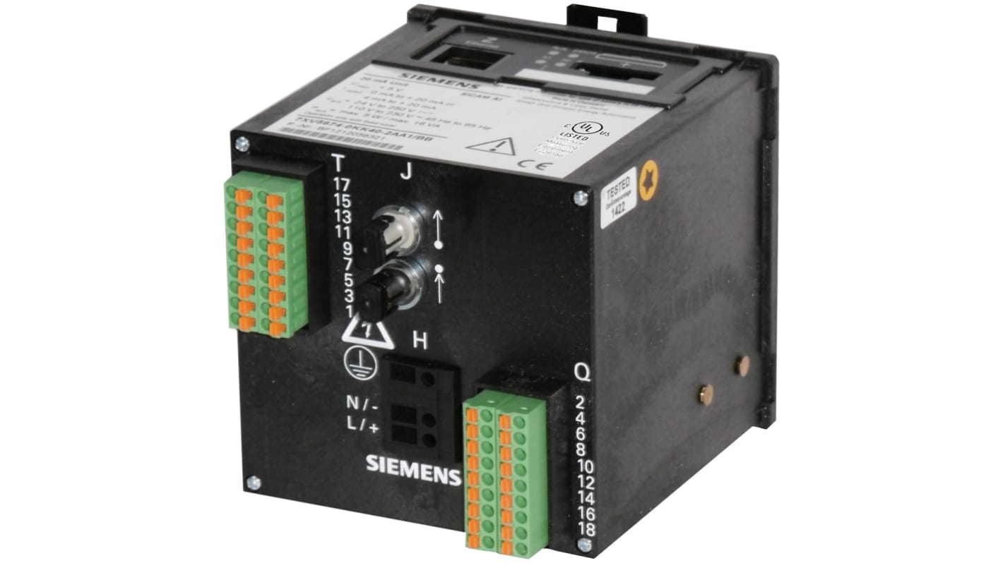 Siemens SICAM AI Series I/O Unit for Use with SIPROTEC Devices, Analog, 100 - 230 V AC